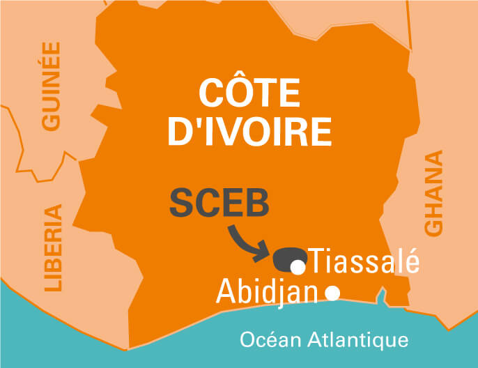 Carte coopÃ©rative ivoirienne SCEB cacao grand cru M'Brimbo 88%